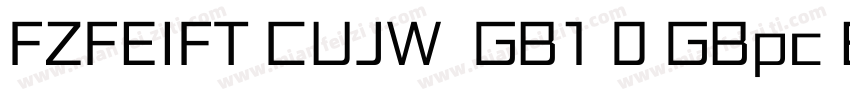 FZFEIFT CUJW  GB1 0 GBpc EUC H字体转换